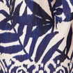 Robe droite courte col V manches courtes bleu femme