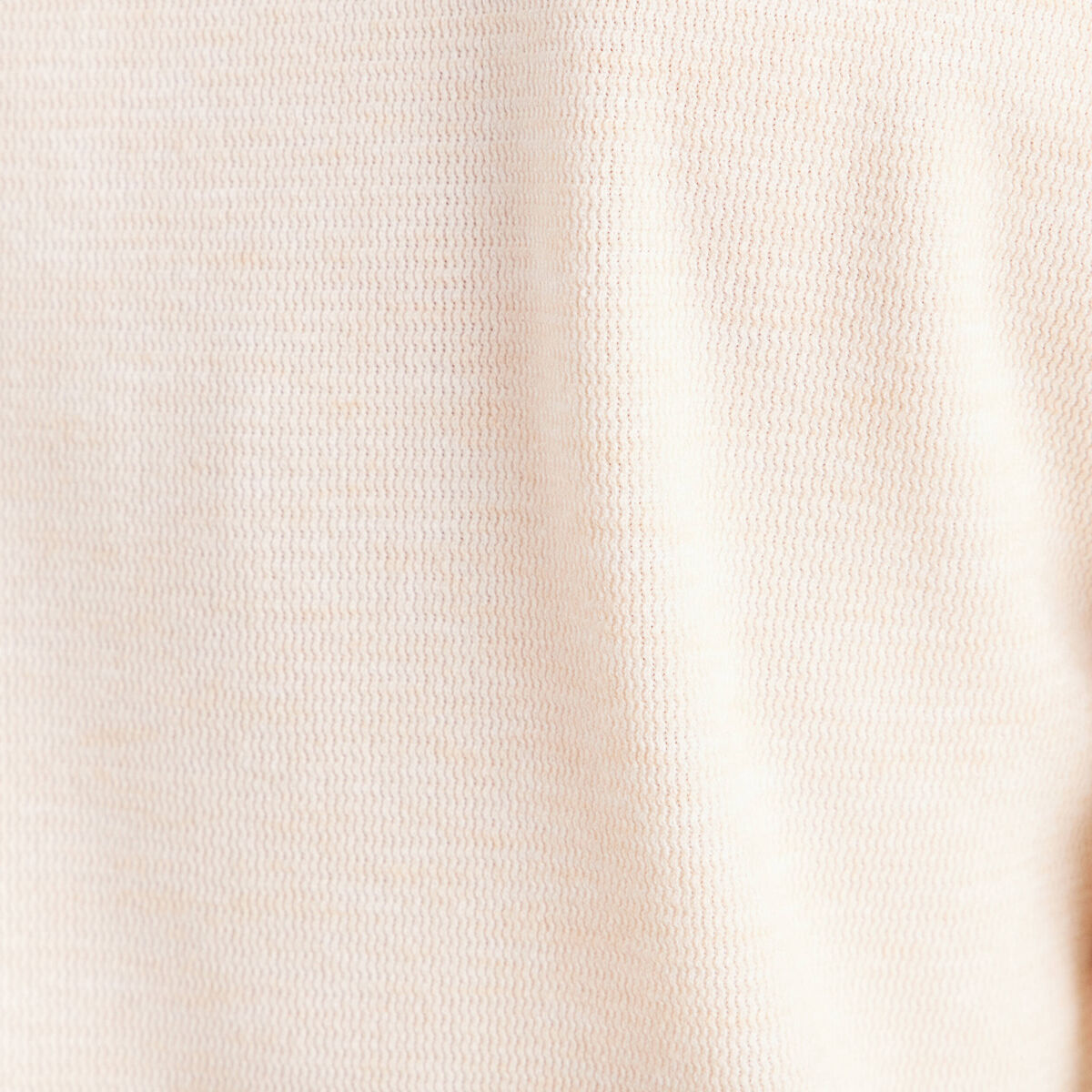 Pull col ch&acirc;le manches longues ecru femme