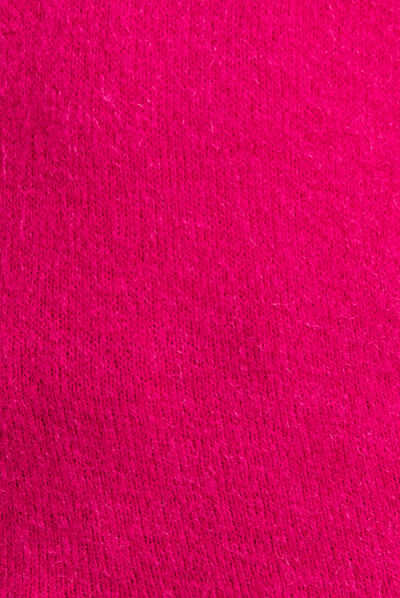 Pull manches longues rose fushia femme
