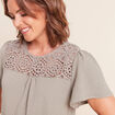 T-shirt manches courtes vert clair femme