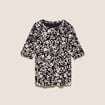 T-shirt en coton biologique noir femme