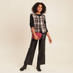Gilet sans manches en bouclette noir femme