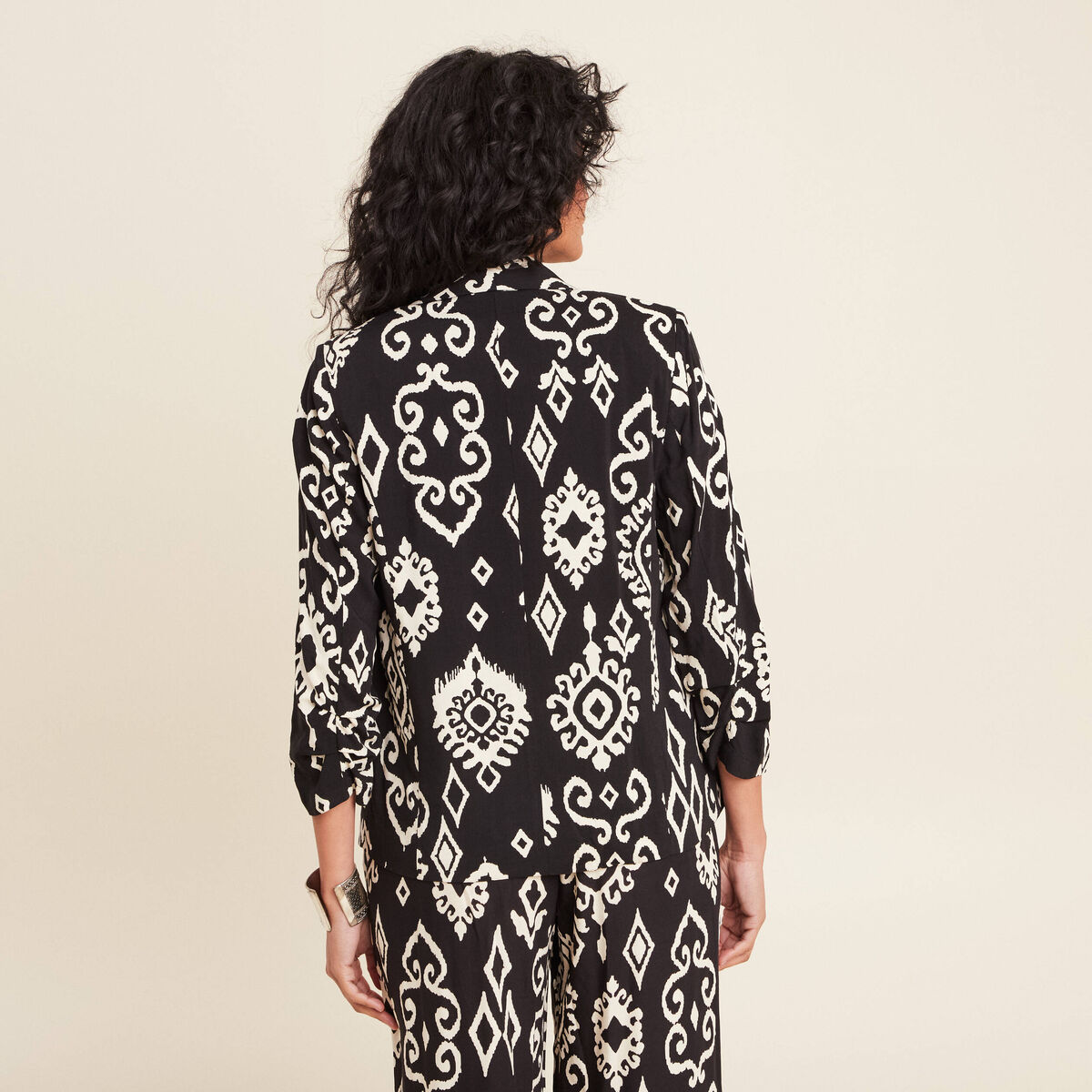 Veste esprit tailleur noir femme