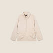 Coupe-vent court zippé sable femme