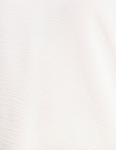 Blouse manches courtes ecru femme