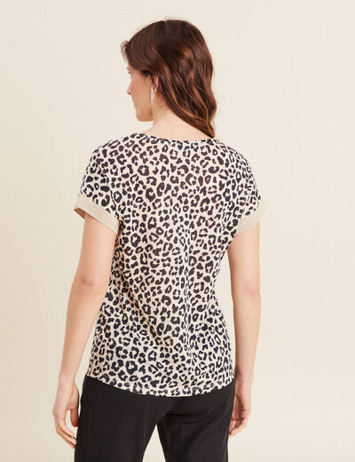 T-shirt manches courtes sable femme