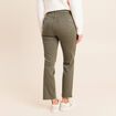 Pantalon magique Le L&eacute;ger coupe droite vert kaki femme