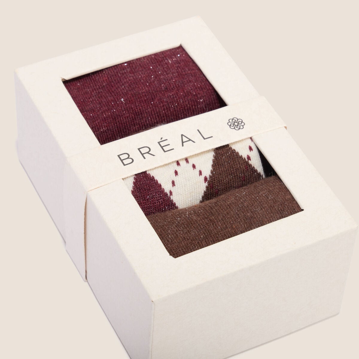 Coffret lot de 3 paires de chaussettes multicolore femme