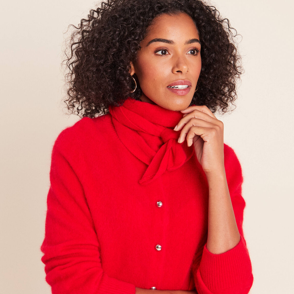 &Eacute;charpe rouge femme