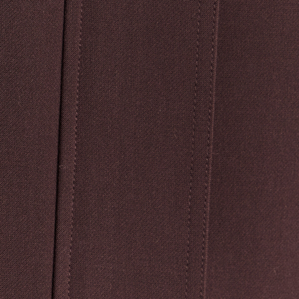 Veste ample courte col montant marron fonc&eacute; femme