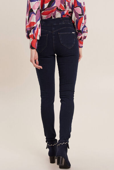 Jeans galbant et confortable denim stone femme