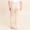 Pantalon coupe mom long ivoire femme