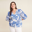 Blouse manches 3/4 blanc femme