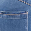 Jean coupe ajust&eacute;e 7/8&egrave;me taille haute denim double stone femme
