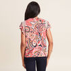 T-shirt manches courtes multicolore femme