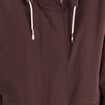 Parka &agrave; capuche taille ajustable marron fonc&eacute; femme