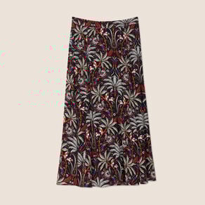 jupe longue evasee noir femme Jupe longue évasée noir femme