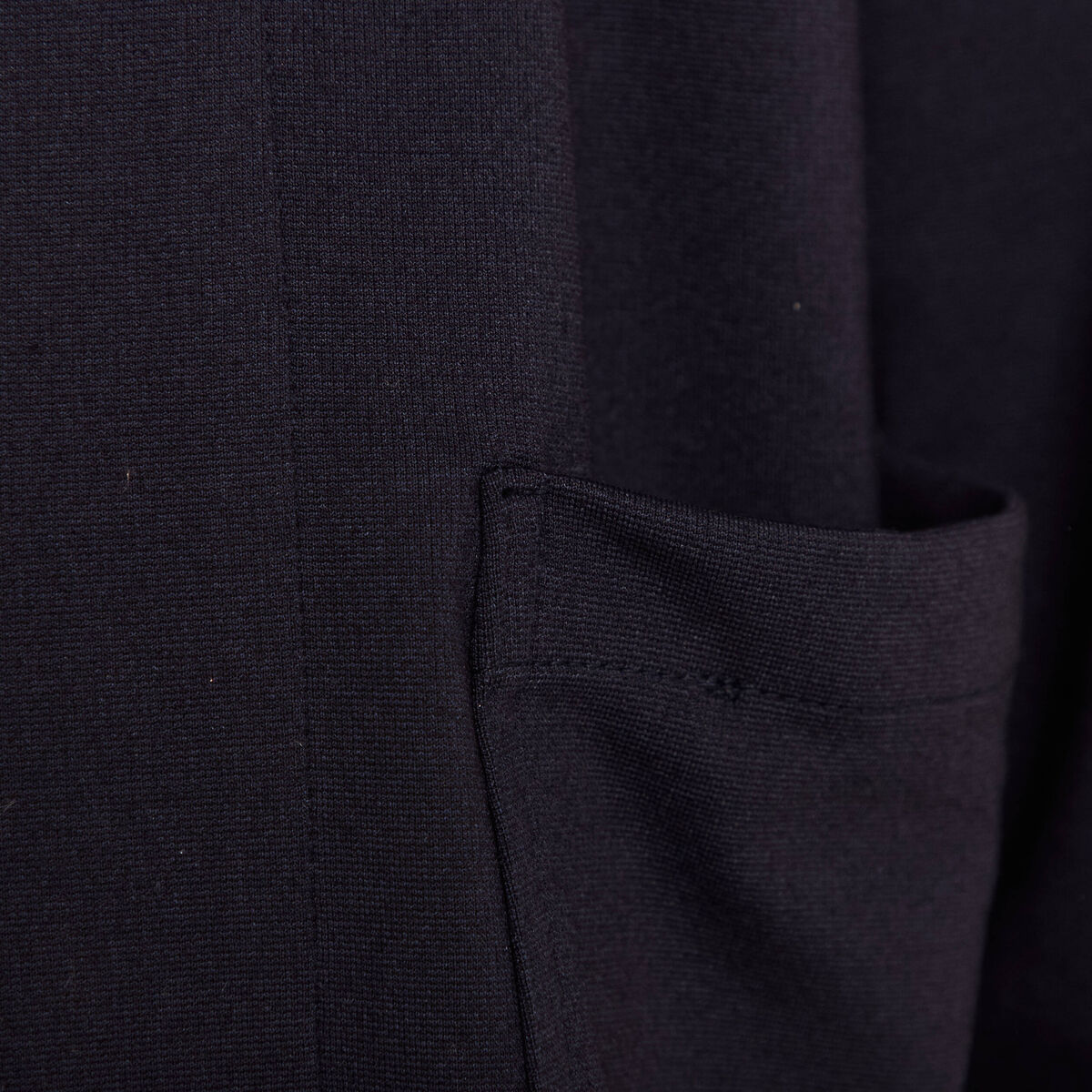 Veste droite réversible bleu foncé femme
