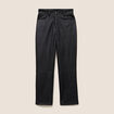 Pantalon similicuir droit 7/8&egrave;me noir femme