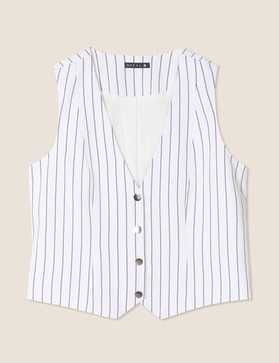 Gilet ajusté sans manches gris foncé femme