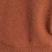 Pull col rond marron fonc&eacute; femme