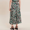 Jupe longue &eacute;vas&eacute;e vert femme
