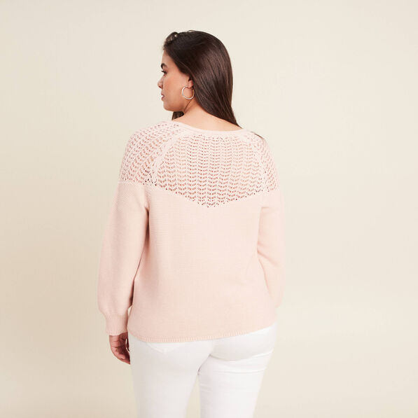 pull confectionne en france vieux rose femme Pull confectionné en France vieux rose femme