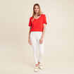 T-shirt manches courtes rouge femme