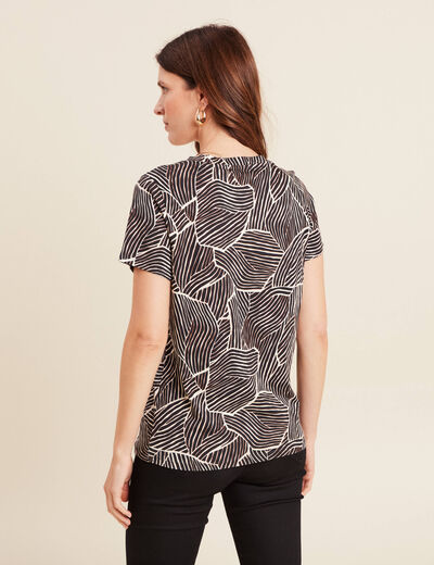 T-shirt manches courtes noir femme
