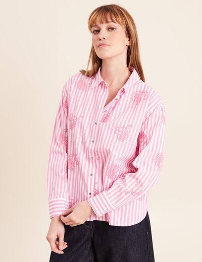 Chemise boutonnée en flanelle à carreaux pour femme