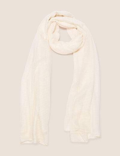 Foulard ecru femme