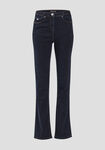 Jeans droit taille haute denim brut femme