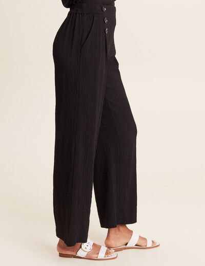Pantalon flou noir femme