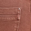 Jean coupe droite taille haute marron clair femme