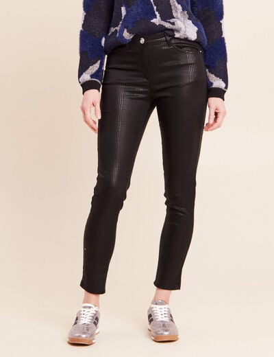 Pantalon magique Le L&eacute;ger enduit noir femme