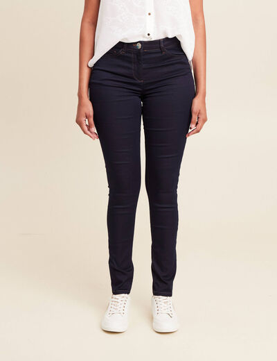 Jean magique Le L&eacute;ger coupe ajust&eacute;e long denim brut femme