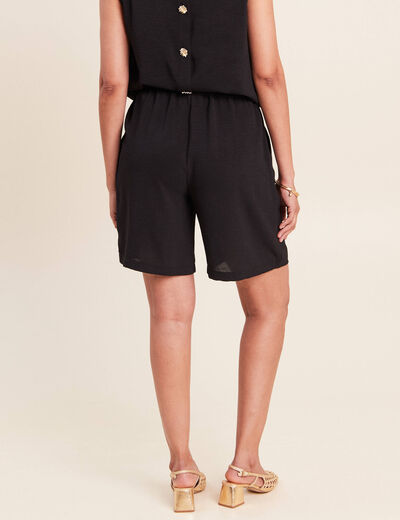 Bermuda noir femme