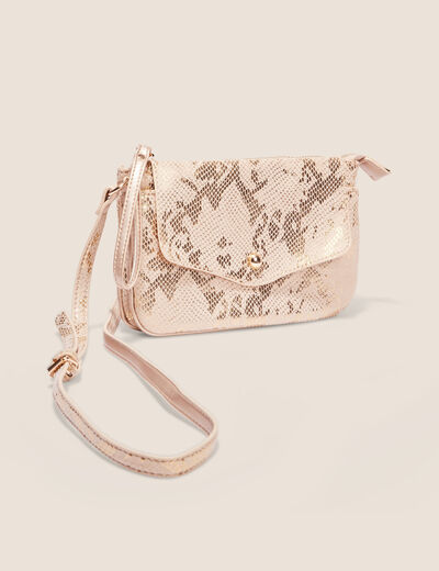 Sac en bandoulière irisé couleur or femme