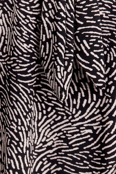 Jupe portefeuille noir femme