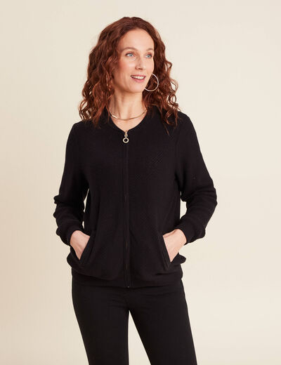 Gilet réversible esprit bomber vert femme
