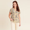 Blouse manches courtes vert femme