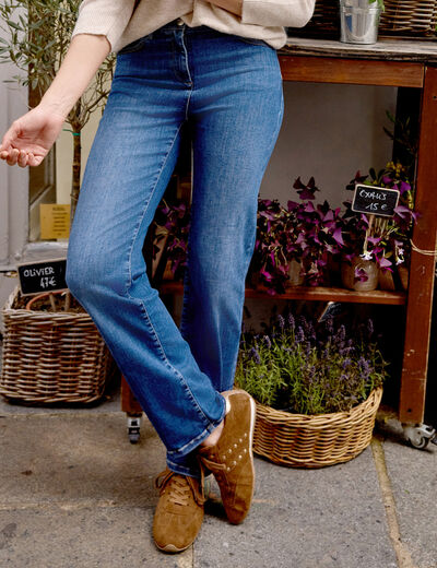 Pantalon magique l'unique denim double stone femme