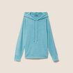 Sweat &agrave; capuche vert fonc&eacute; femme