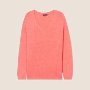 pull manches longues rose vif femme Pull manches longues rose vif femme