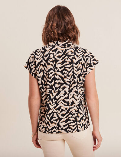 T-shirt manches courtes noir femme