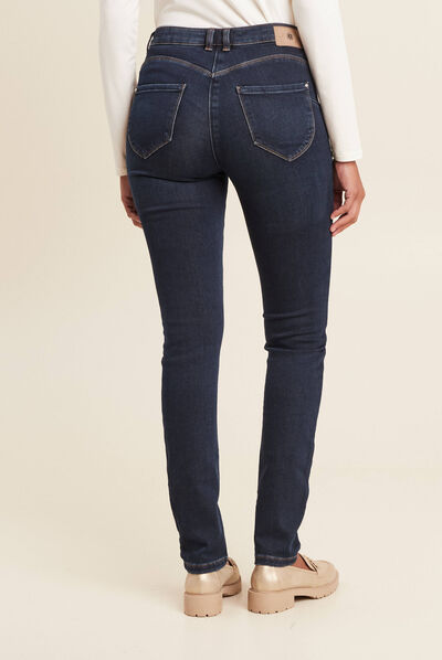 Pantalon chaud magique denim brut femme