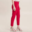 Pantalon chino à ceinture rose cerise femme