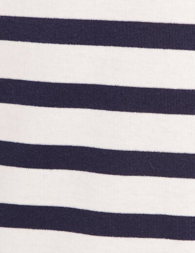T-shirt col rond bleu marine femme