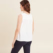 Blouse sans manches blanc femme