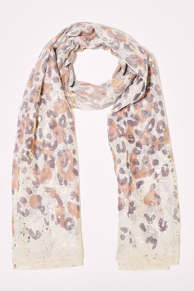 Foulard marron femme